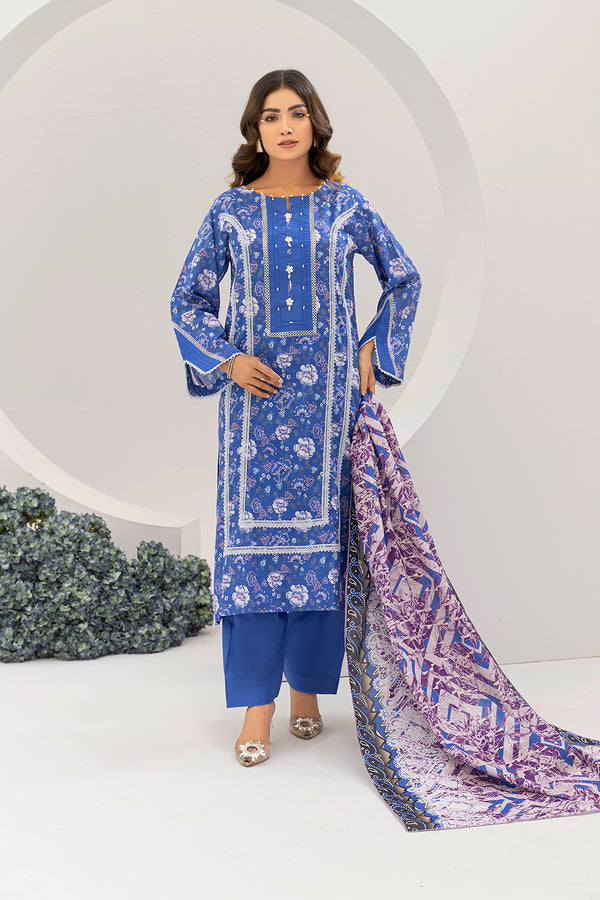 SPH-22-SAFWA PRAHA 3-PIECE FINE DIGITAL PRINTED UNSTITCHED LAWN COLLECTION VOL-03