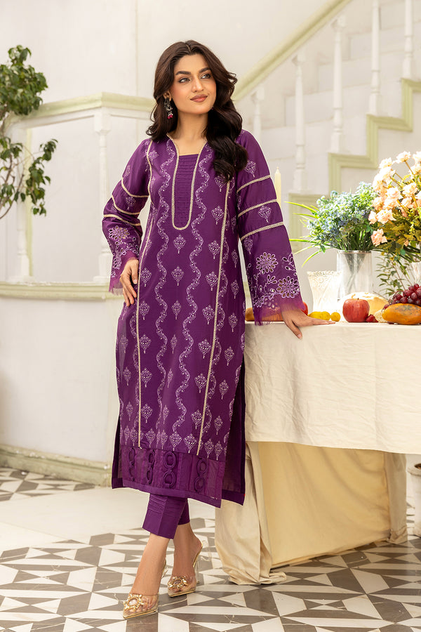 MUC-02-SAFWA MUSKAAN 2 PIECE UNSTITCHED EMBROIDERED LAWN COLLECTION