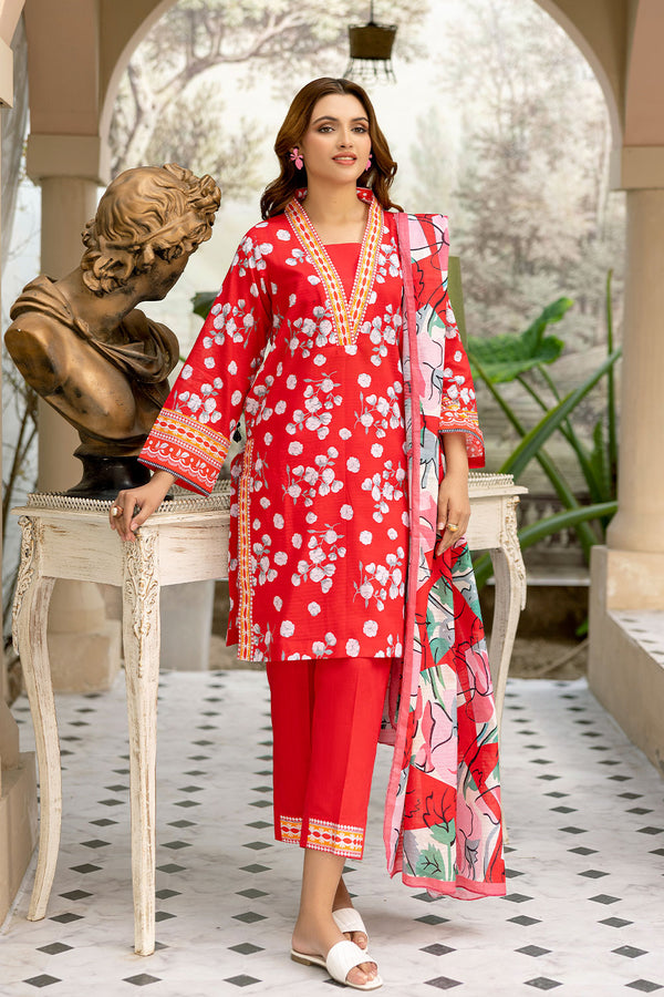 SPH-02-SAFWA PRAHA 3-PIECE FINE DIGITAL PRINTED UNSTITCHED LAWN COLLECTION