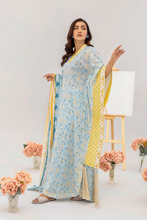 SPH-52-SAFWA PRAHA 3-PIECE FINE DIGITAL PRINTED UNSTITCHED LAWN COLLECTION VOL-06