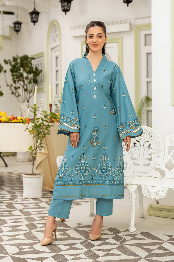 MUC-05-SAFWA MUSKAAN 2 PIECE UNSTITCHED EMBROIDERED LAWN COLLECTION