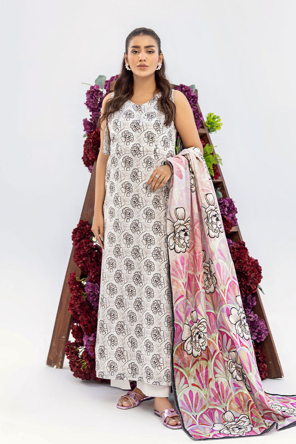 SAF-06-SAFWA SAFRON 3-PIECE FINE DIGITAL PRINTED UNSTITCHED LAWN COLLECTION VOL-01