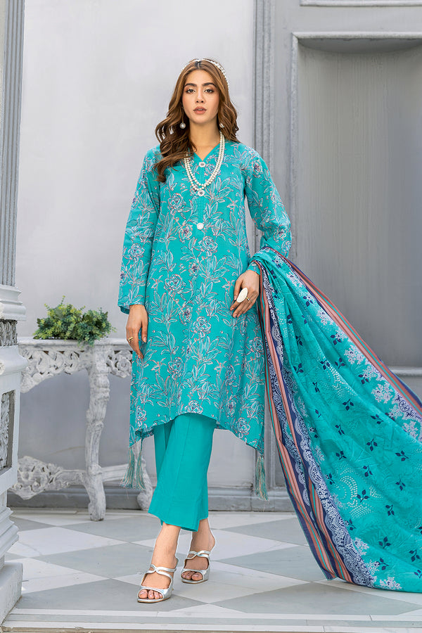 SPH-33-SAFWA PRAHA 3-PIECE FINE DIGITAL PRINTED UNSTITCHED LAWN COLLECTION VOL-04