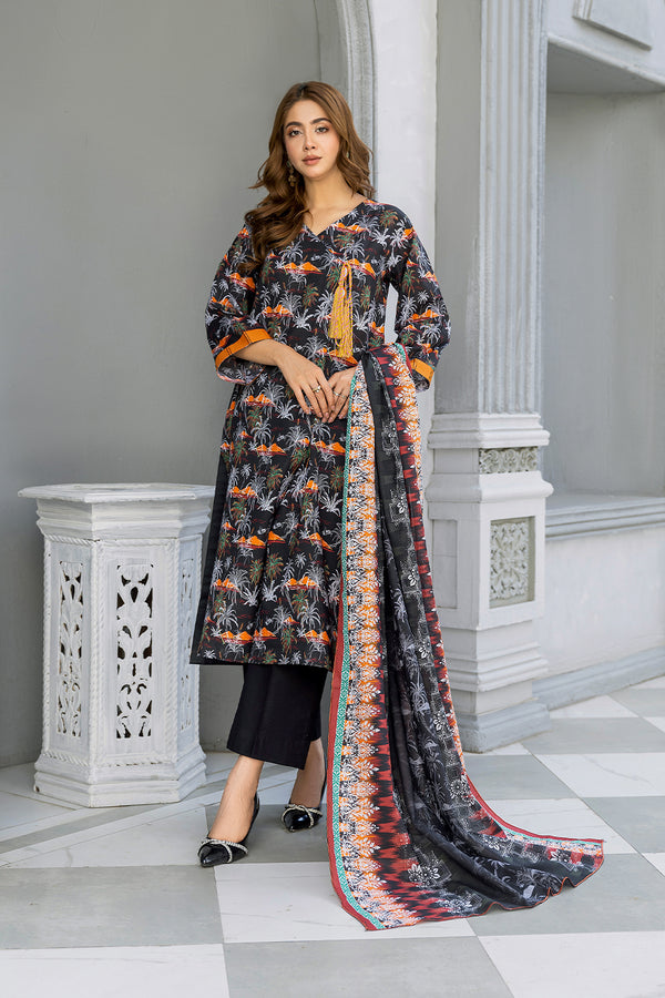 SPH-31-SAFWA PRAHA 3-PIECE FINE DIGITAL PRINTED UNSTITCHED LAWN COLLECTION VOL-04