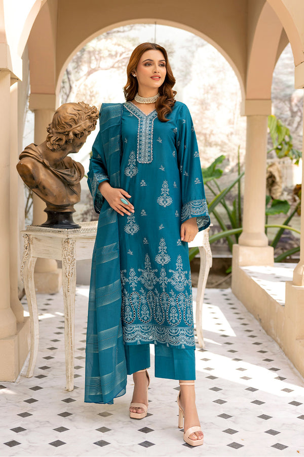 CHS-07-SAFWA CHERIE FINE EMBROIDERED UNSTITCHED LAWN COLLECTION VOL-1