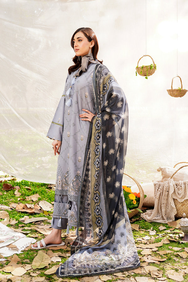 SKY-01-SAFWA SKYE PREMIUM EMBROIDERED LAWN UNSTITCHED COLLECTION VOL-1
