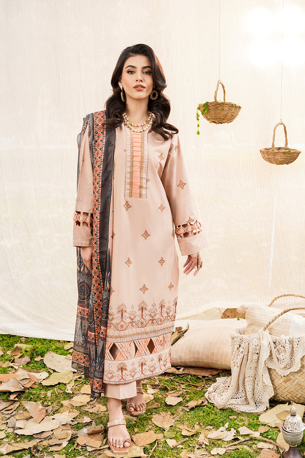 SKY-07-SAFWA SKYE PREMIUM EMBROIDERED LAWN UNSTITCHED COLLECTION VOL-1
