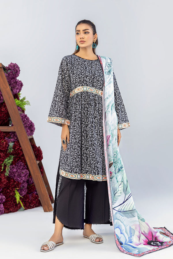 SAF-10-SAFWA SAFRON 3-PIECE FINE DIGITAL PRINTED UNSTITCHED LAWN COLLECTION VOL-01