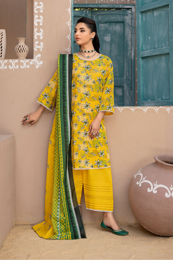 RSV-09-RASBERRY DORIA 3-PIECE PRINTED UNSTITCHED LAWN COLLECTION