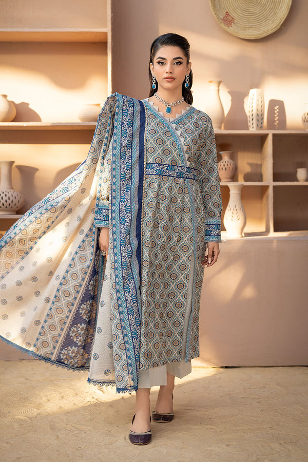 RSV-11-RASBERRY DORIA 3-PIECE PRINTED UNSTITCHED LAWN COLLECTION