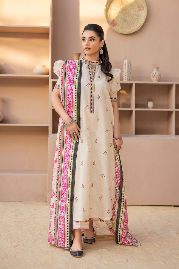 RSV-12-RASBERRY DORIA 3-PIECE PRINTED UNSTITCHED LAWN COLLECTION