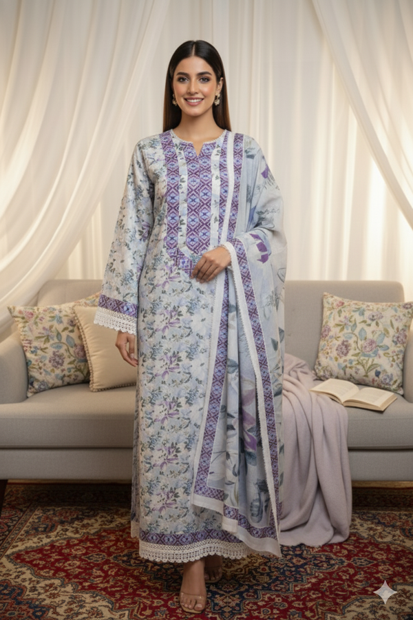 JAI23 I 3PC UNSTITCHED