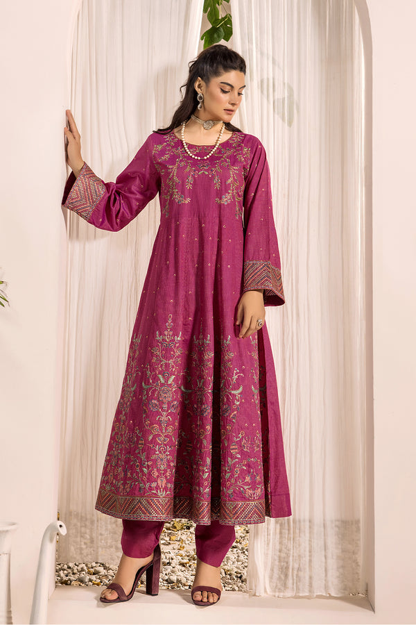 2P Embroidered Suit Masuri Pret ( Shirt / Trouser )