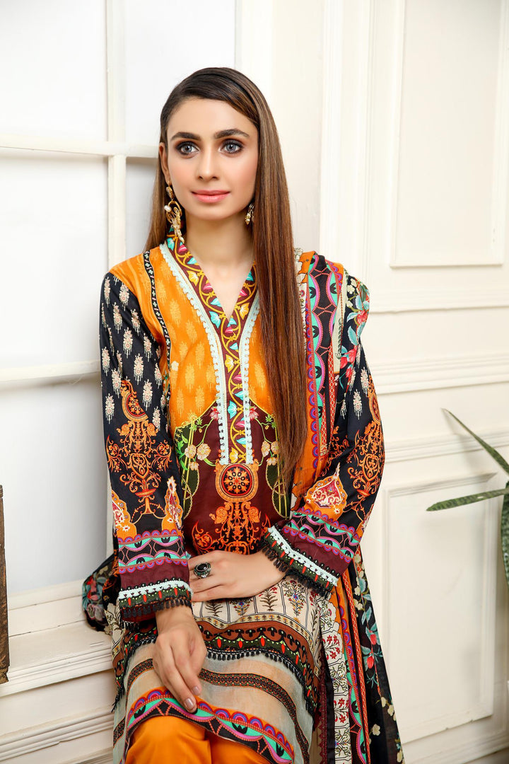 SPC-01 - SAFWA PRAHA COLLECTION 3 PIECE SUIT - Three Piece Suit-SAFWA -SAFWA Brand Pakistan online shopping for Designer Dresses | SAFWA | DRESS | DESIGN | DRESSES | PAKISTANI DRESSES