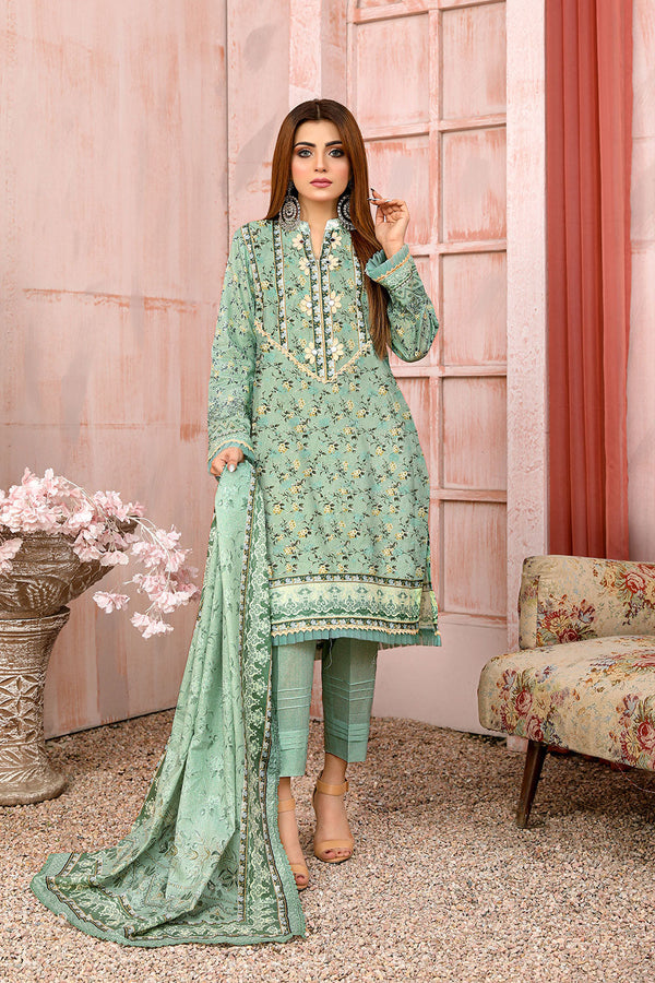 MEK-01 - SAFWA MOTHER EMBROIDERED 3-PIECE COLLECTION