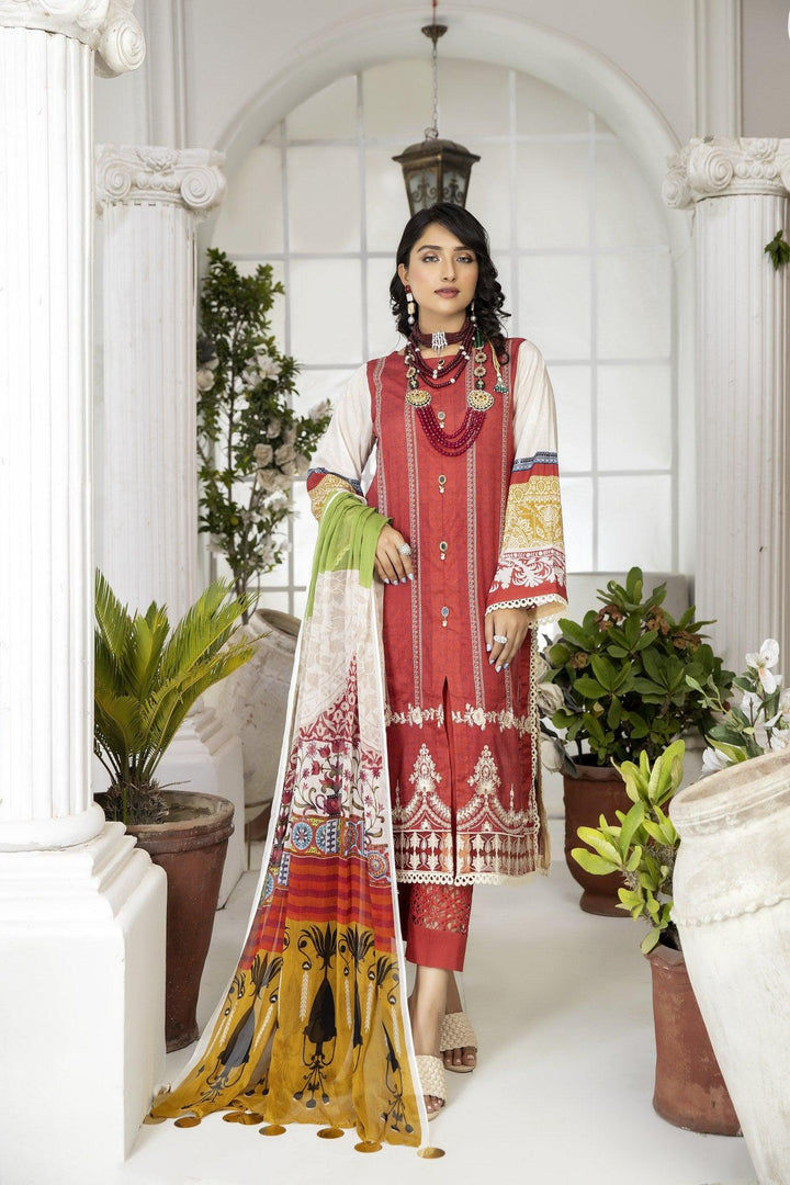 SCE-02 - SAFWA CLASSIC 3-PIECE EMBROIDERED COLLECTION Dresses | Dress Design | Shirts |  Kurti
