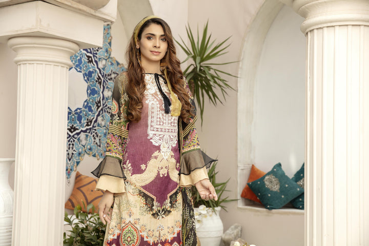 SOC-02 - SAFWA OREGANO EMBROIDERED COLLECTION VOL 01 2022 Dresses | Dress Design | Pakistani Dresses | Online Shopping in Pakistan