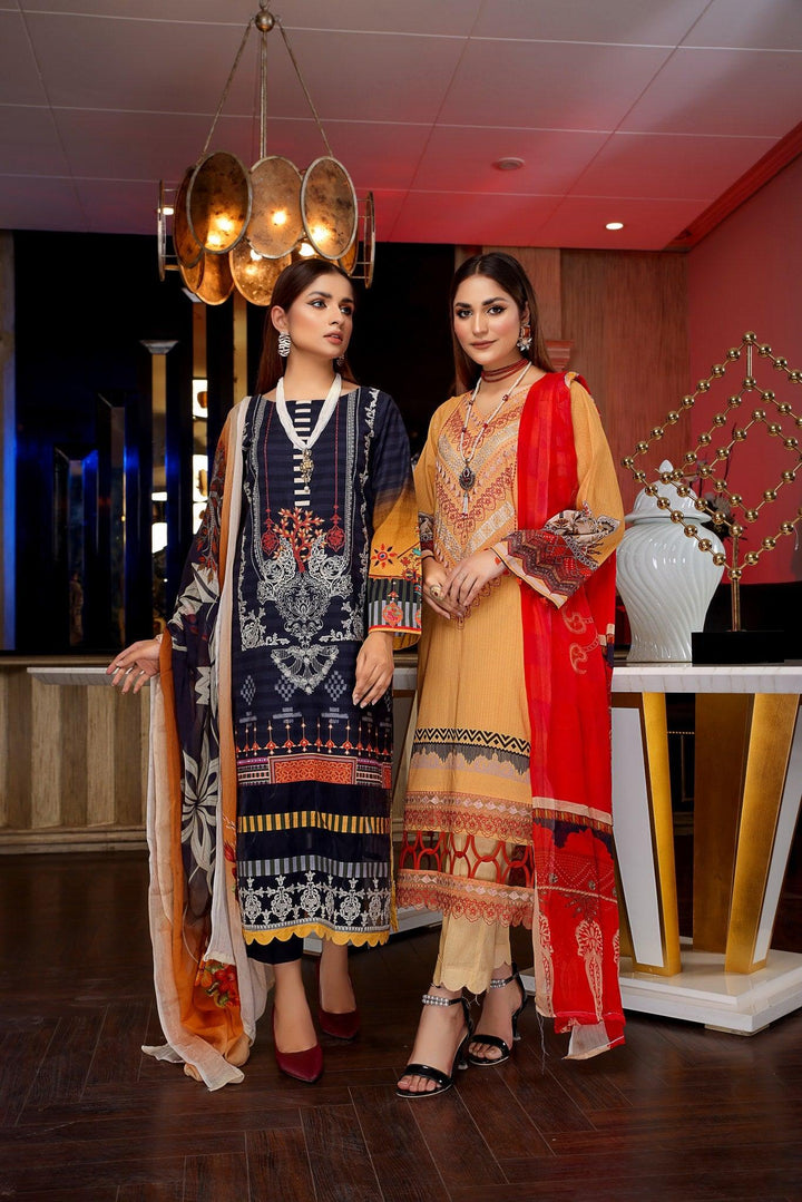 SLC-02 - SAFWA LUXURY 3-PIECE COLLECTION VOL 1 2022 Shop Online | Pakistani Dresses | Dresses |3-Piece Dress