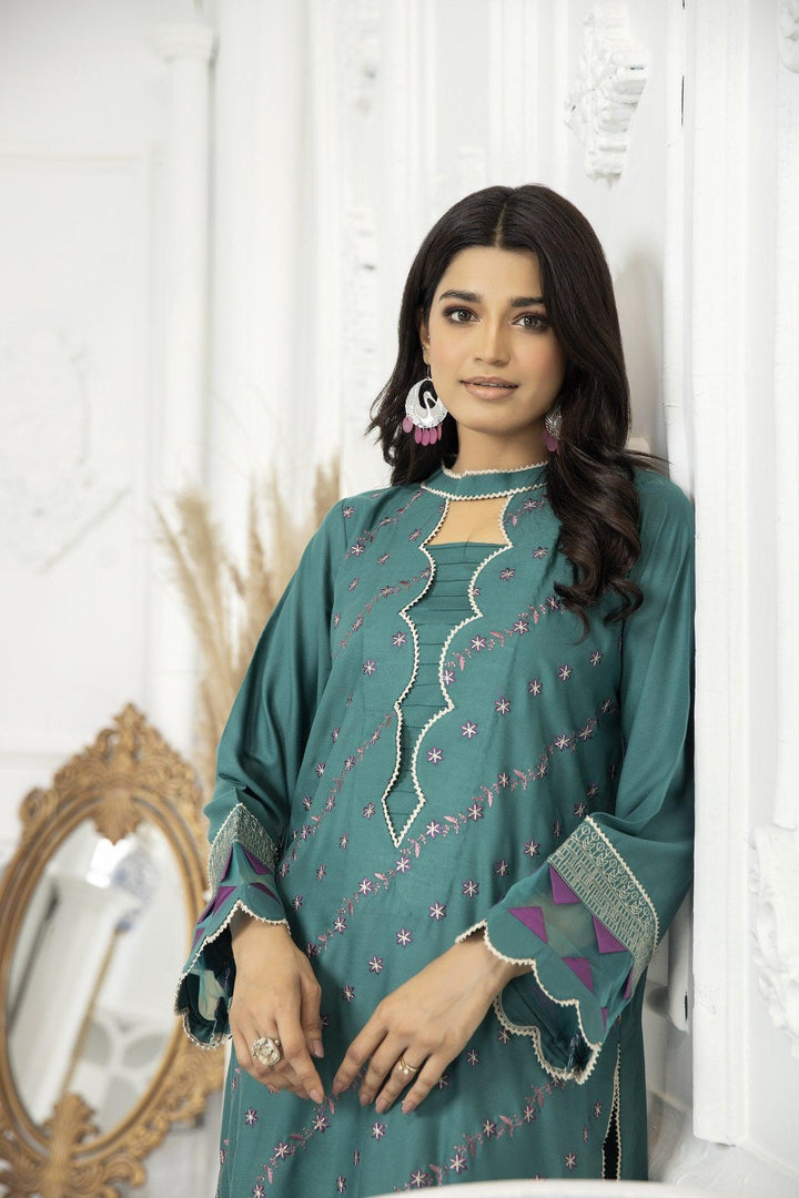 SSW-03 - SAFWA ASTER EMBROIDERED WOOL SHIRT COLLECTION VOL 01 - SAFWA Brand