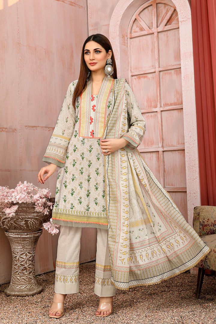 MEK-03 - SAFWA MOTHER EMBROIDERED 3-PIECE COLLECTION