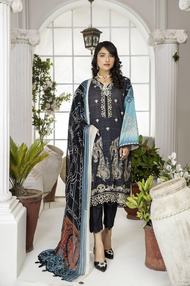 SCE-05 - SAFWA CLASSIC 3-PIECE EMBROIDERED COLLECTION Dresses | Dress Design | Shirts |  Kurti