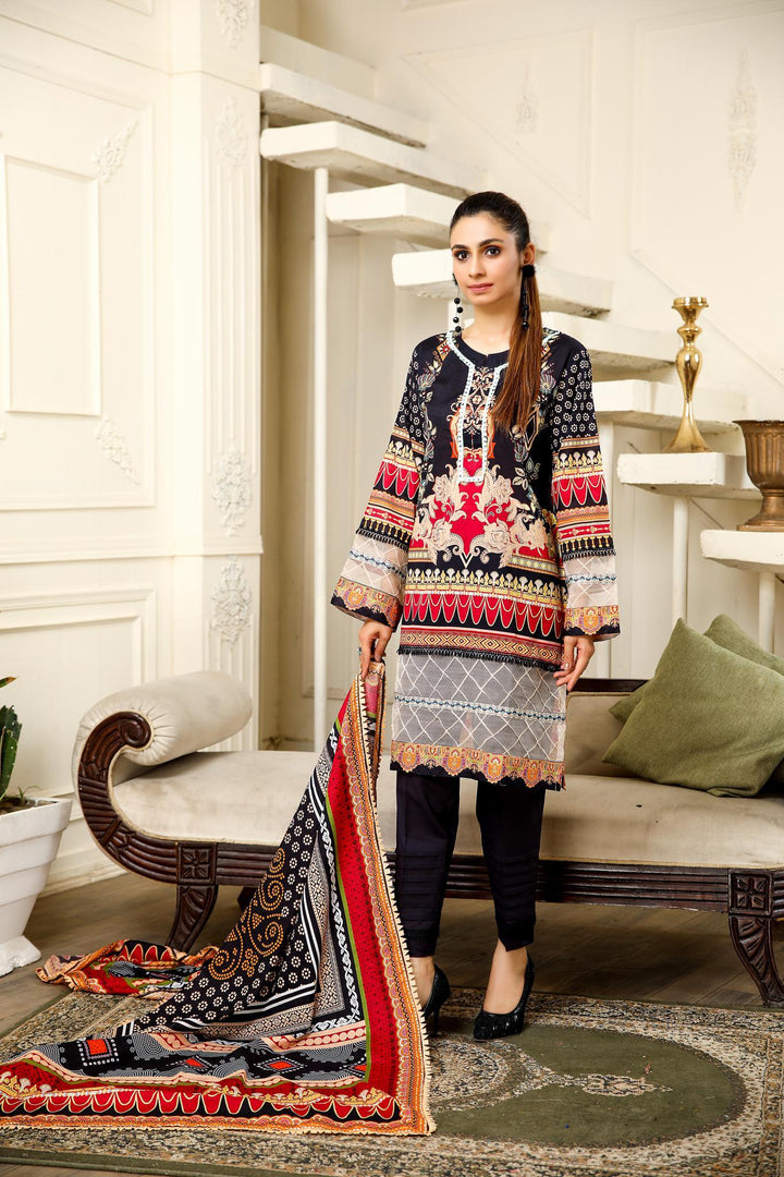 SPC-05 - SAFWA PRAHA COLLECTION 3 PIECE SUIT - Three Piece Suit-SAFWA -SAFWA Brand Pakistan online shopping for Designer Dresses | SAFWA | DRESS | DESIGN | DRESSES | PAKISTANI DRESSES
