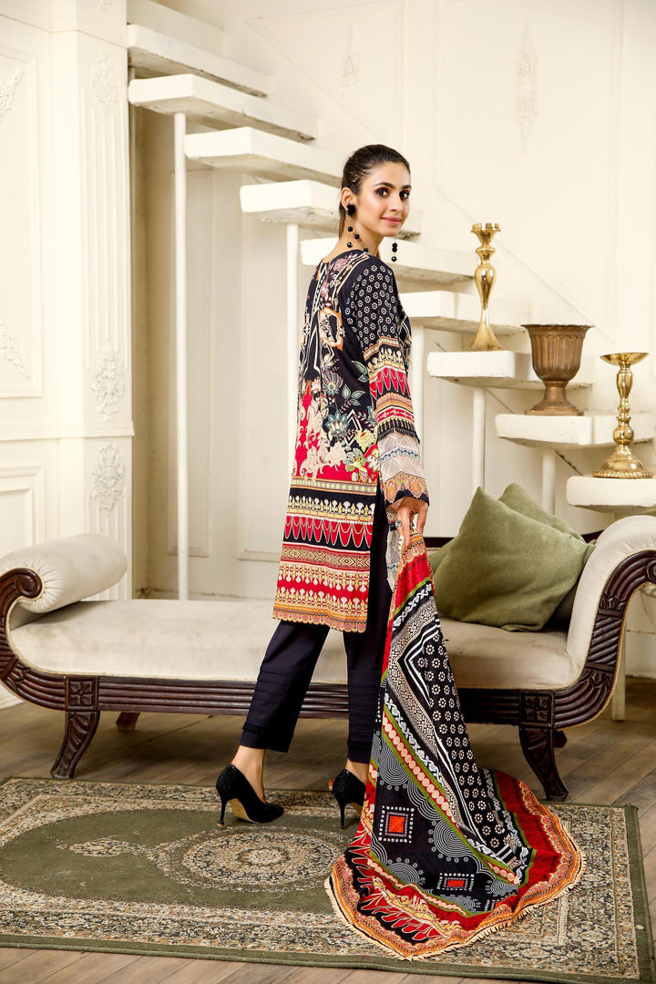 SPC-05 - SAFWA PRAHA COLLECTION 3 PIECE SUIT - Three Piece Suit-SAFWA -SAFWA Brand Pakistan online shopping for Designer Dresses | SAFWA | DRESS | DESIGN | DRESSES | PAKISTANI DRESSES