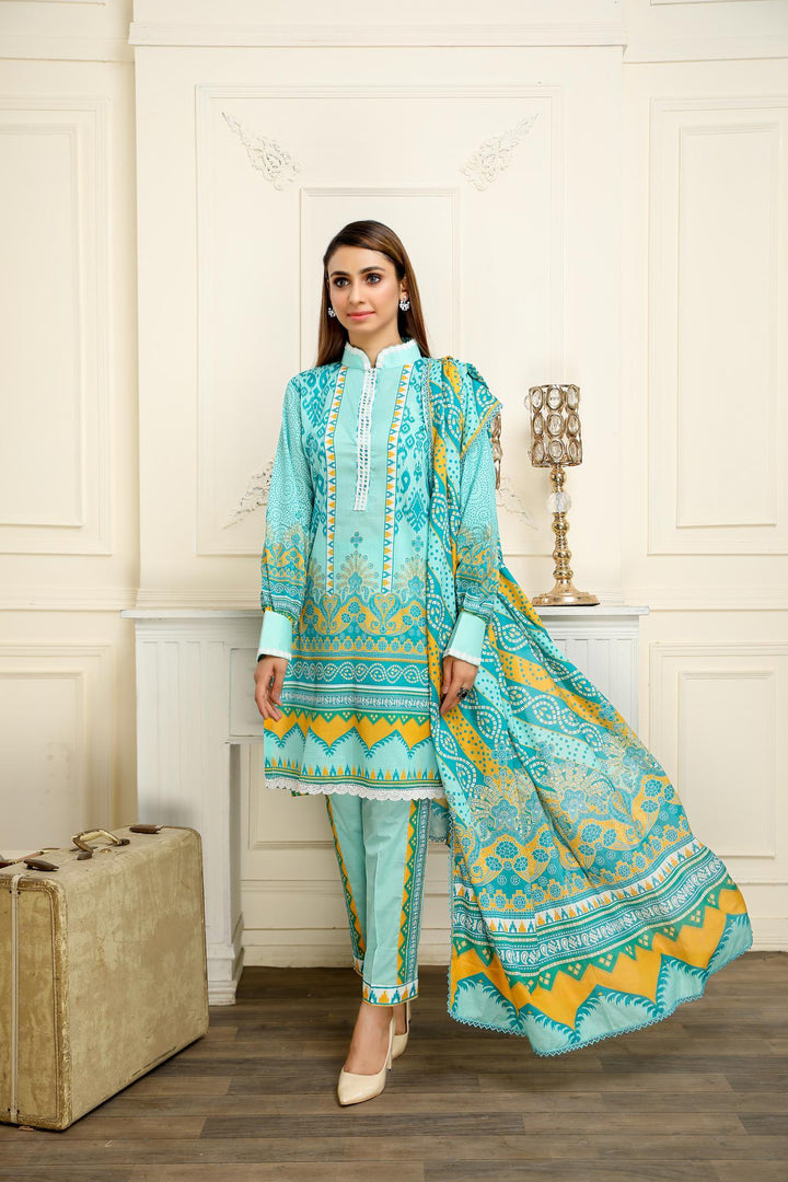 SPC-07 - SAFWA PRAHA COLLECTION 3 PIECE SUIT - Three Piece Suit-SAFWA -SAFWA Brand Pakistan online shopping for Designer Dresses | SAFWA | DRESS | DESIGN | DRESSES | PAKISTANI DRESSES