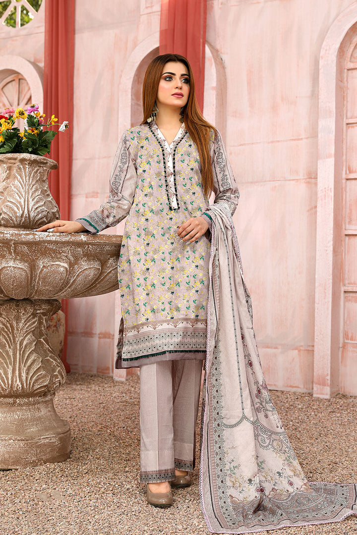 MEK-07 - SAFWA MOTHER EMBROIDERED 3-PIECE COLLECTION