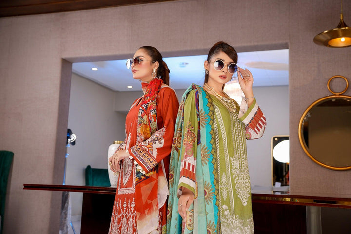 SLC-08 - SAFWA LUXURY 3-PIECE COLLECTION VOL 1 2022 Shop Online | Pakistani Dresses | Dresses |3-Piece Dress