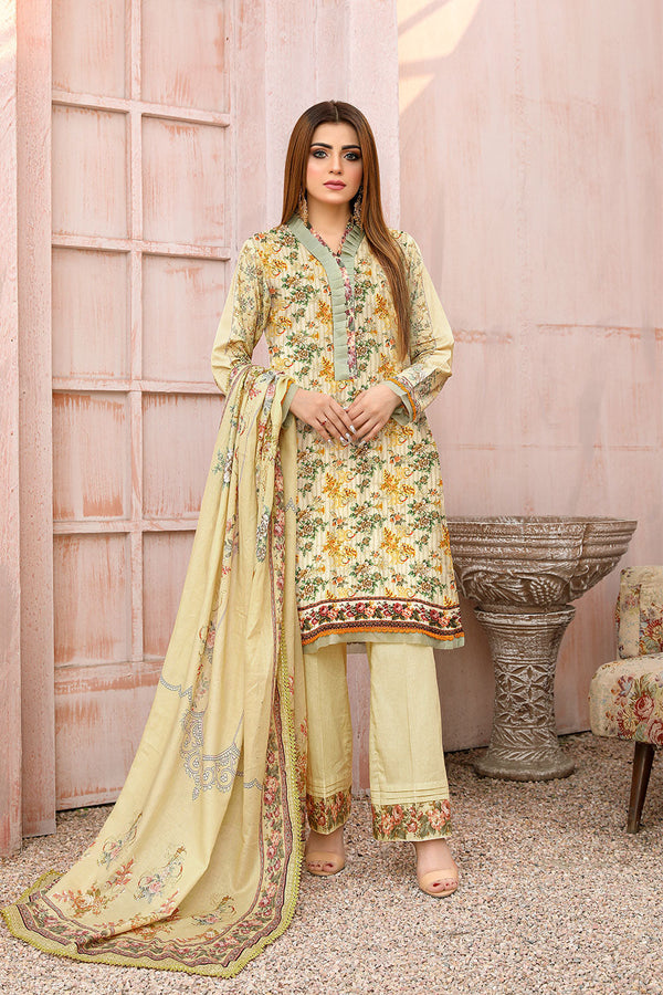 MEK-09 - SAFWA MOTHER EMBROIDERED 3-PIECE COLLECTION