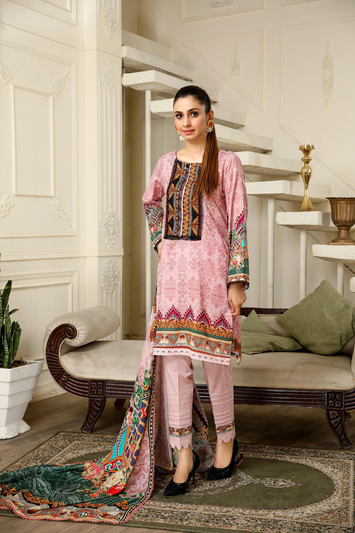 SPC-09 - SAFWA PRAHA COLLECTION 3 PIECE SUIT - Three Piece Suit-SAFWA -SAFWA Brand Pakistan online shopping for Designer Dresses | SAFWA | DRESS | DESIGN | DRESSES | PAKISTANI DRESSES