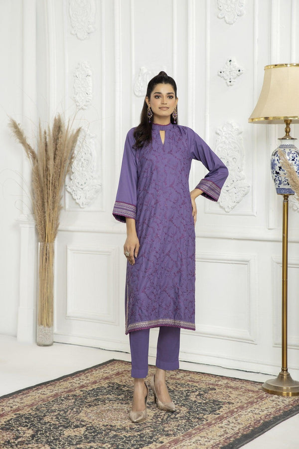 SSW-09 - SAFWA ASTER EMBROIDERED WOOL SHIRT COLLECTION VOL 01