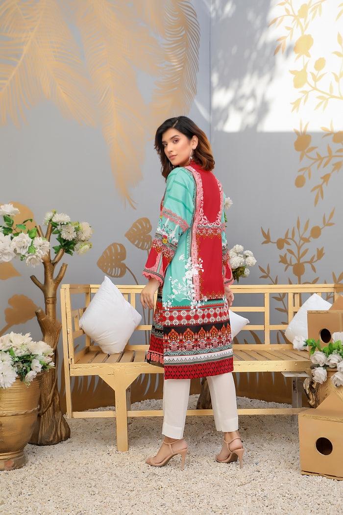 SPK-101- SAFWA DIGTAL PRINTS LAWN COLLECTION- 2021 Safwa-Pakistani Dresses-Dresses-Kurti-Shop Online