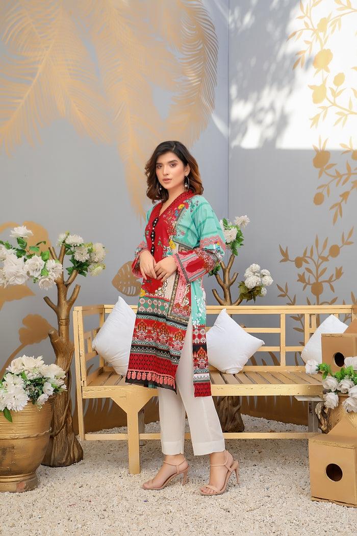SPK-101- SAFWA DIGTAL PRINTS LAWN COLLECTION- 2021 Safwa-Pakistani Dresses-Dresses-Kurti-Shop Online