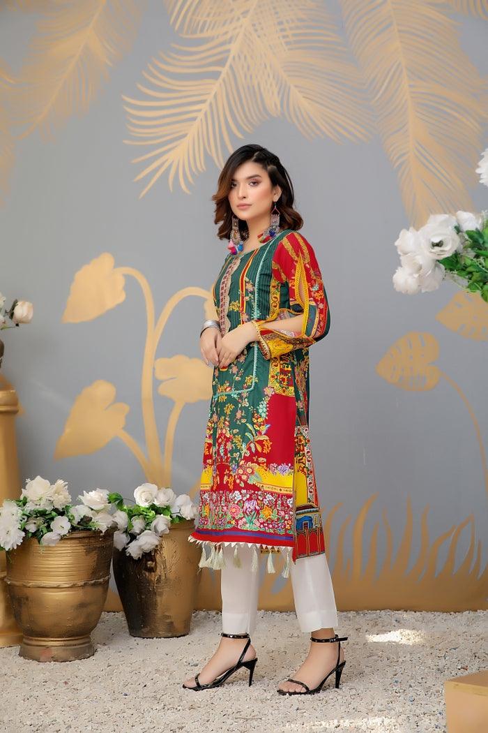 SPK-104- SAFWA DIGTAL PRINTS LAWN COLLECTION- 2021 Safwa-Pakistani Dresses-Dresses-Kurti-Shop Online