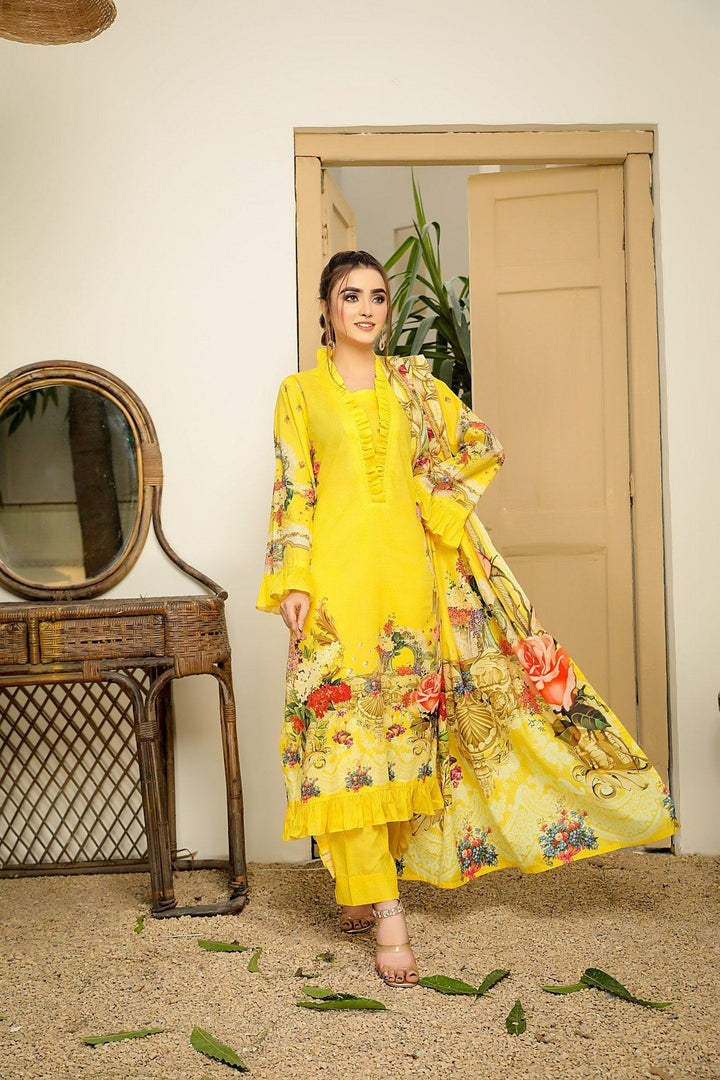 SDP-10 - SAFWA DIGITAL PRINTS 3-PIECE COLLECTION VOL 08 Digital Printed 3-Piece Dress. Dresses | Dress Design | Pakistani Dresses | Online Shopping in Pakistan