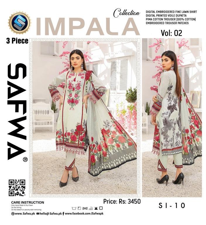 SI-11- SAFWA IMPALA 3-PIECE COLLECTION VOL 1 2021 SAFWA | Dresses | Dress Designs | Summer 2021