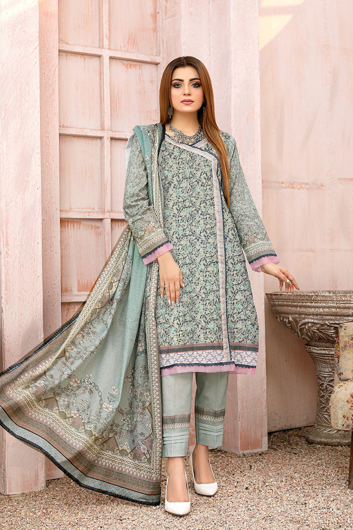 MEK-10 - SAFWA MOTHER EMBROIDERED 3-PIECE COLLECTION