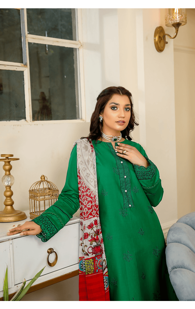 SEC-11 - SAFWA ETSY 3-PIECE EMBROIDERED COLLECTION 2022 Dresses | Dress Design | Shirts | Kurti