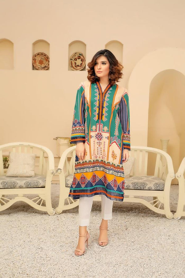 SPK-114- SAFWA DIGTAL PRINTS LAWN COLLECTION- 2021 Safwa-Pakistani Dresses-Dresses-Kurti-Shop Online