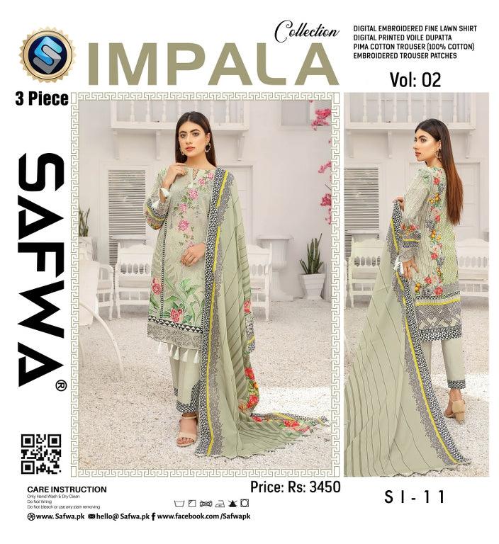 SI-11- SAFWA IMPALA 3-PIECE COLLECTION VOL 1 2021 SAFWA | Dresses | Dress Designs | Summer 2021