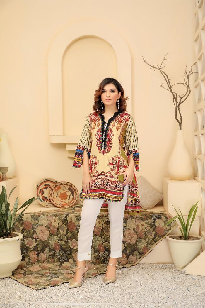 SPK-120- SAFWA DIGTAL PRINTS LAWN COLLECTION- 2021 Safwa-Pakistani Dresses-Dresses-Kurti-Shop Online