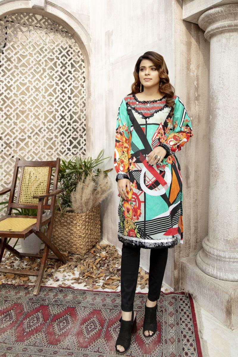 Safwa digital clearance kurti 2018 price