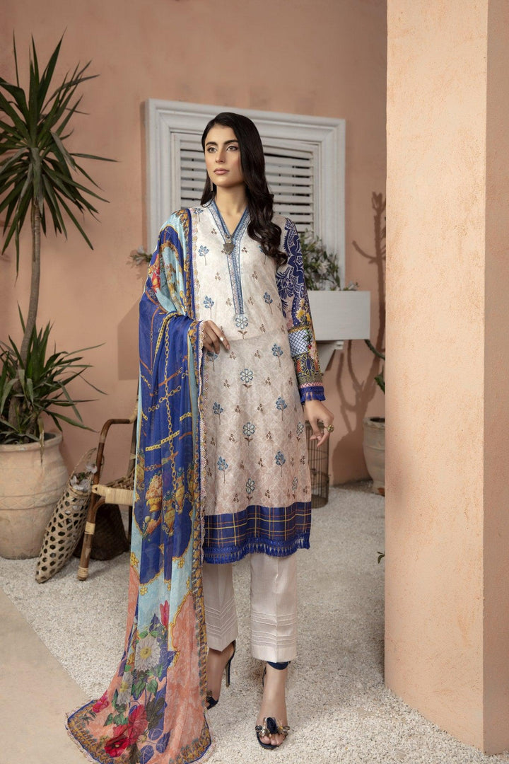 SBT-13 - SAFWA BOTANIC EMBROIDERED 3-PIECE COLLECTION VOL 02 Dresses | Dress Design | Pakistani Dresses | Online Shopping in Pakistan 2022
