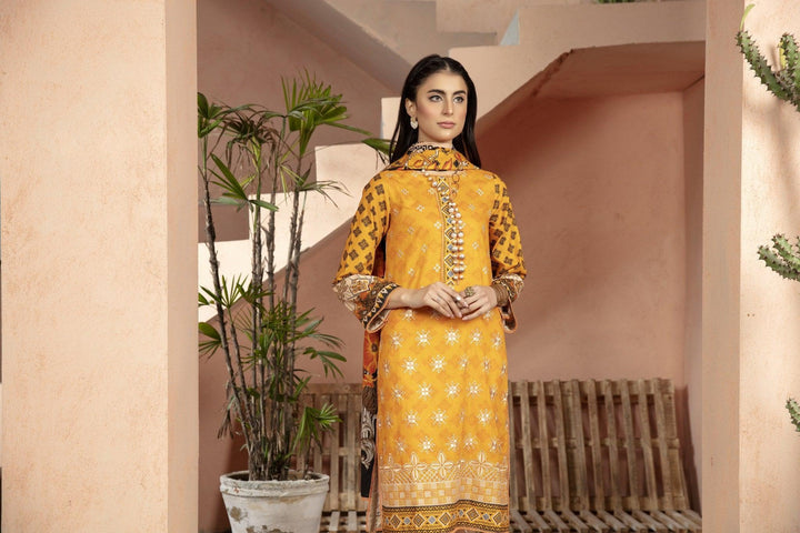 SBT-14 - SAFWA BOTANIC EMBROIDERED 3-PIECE COLLECTION VOL 02 Dresses | Dress Design | Pakistani Dresses | Online Shopping in Pakistan 2022