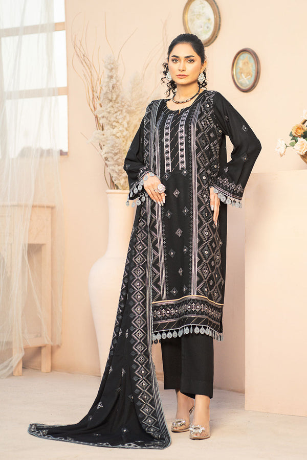VCS-12 - SAFWA VINCA EMBROIDERED 3-PIECE COLLECTION VOL 01