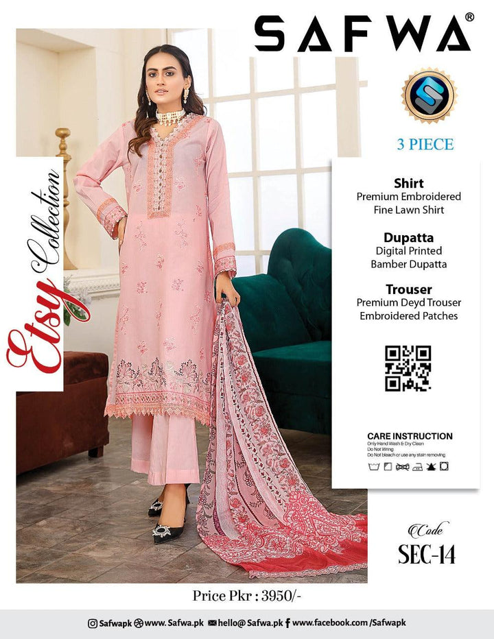 SEC-14 - SAFWA ETSY 3-PIECE EMBROIDERED COLLECTION - SAFWA Brand