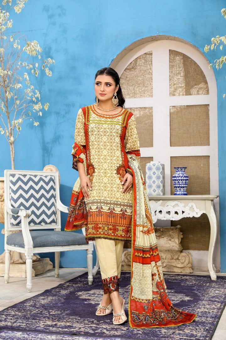SPC-15 - SAFWA PRAHA COLLECTION 3 PIECE SUIT - Three Piece Suit-SAFWA -SAFWA Brand Pakistan online shopping for Designer Dresses | SAFWA | DRESS | DESIGN | DRESSES | PAKISTANI DRESSES