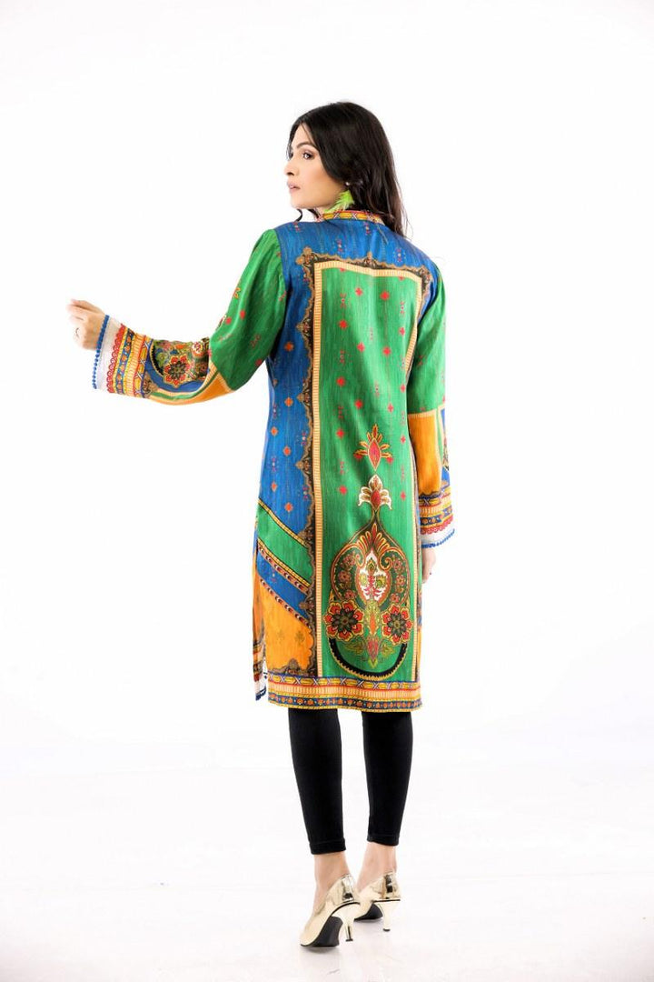 SKS-15 - SAFWA DIGITAL PRINTED KATRAI KURTI COLLECTION 2021  SAFWA | Dresses | Pakistani Dresses | Dress Design
